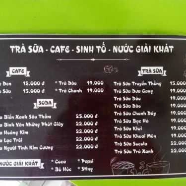 Thực đơn- Cafe Trà Sữa N2N