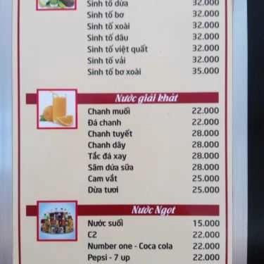 Thực đơn- Phố Mới Coffee