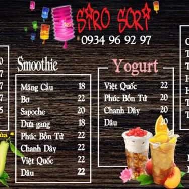 Thực đơn- Siro Sori - Tea & Coffee