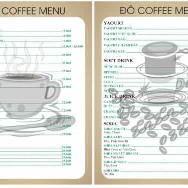 Thực đơn- Đô Coffee & Tea