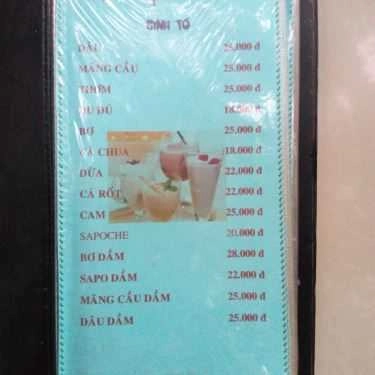 Thực đơn- Tri Kỷ Cafe - Lý Tế Xuyên