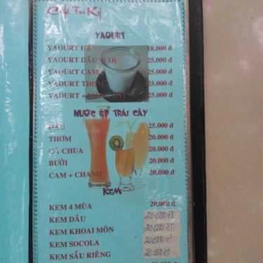Thực đơn- Tri Kỷ Cafe - Lý Tế Xuyên