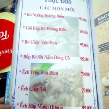 Thực đơn- Quán Nhậu Hương Biển 2 - Chuyên Các Món Ăn Hải Sản