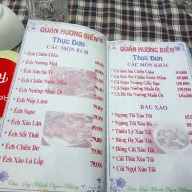 Thực đơn- Quán Nhậu Hương Biển 2 - Chuyên Các Món Ăn Hải Sản