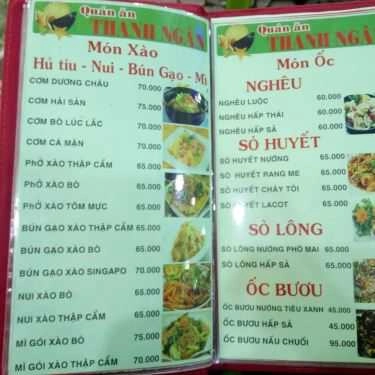 Thực đơn- Quán Nhậu Quán Thanh Ngân - Lẩu Dê & Cá Nướng