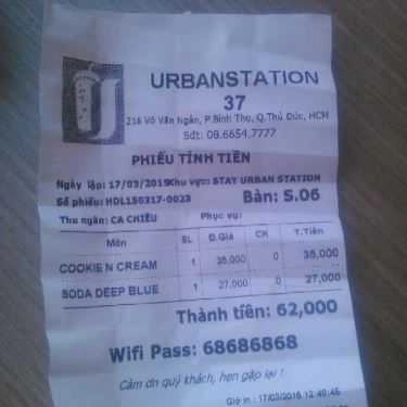 Tổng hợp- Urban Station Coffee Takeaway - Vincom Thủ Đức