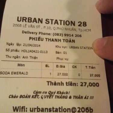 Tổng hợp- Urban Station Coffee Takeaway - Lê Văn Sỹ