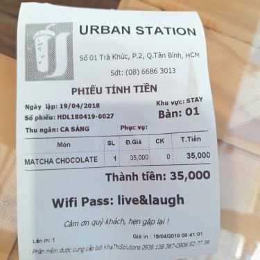 Món ăn- Urban Station Coffee Takeaway - Trà Khúc