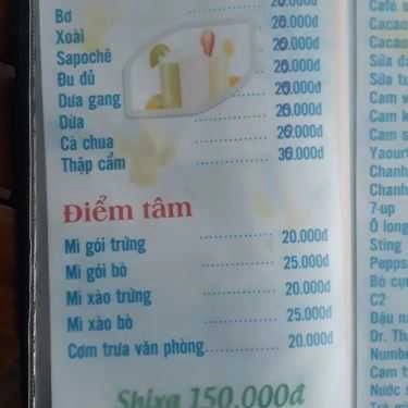 Thực đơn- V2 Coffee