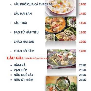 Thực đơn- Quán Nhậu Vạn Kiếp Quán - Chuyên Các Món Gà & Bò
