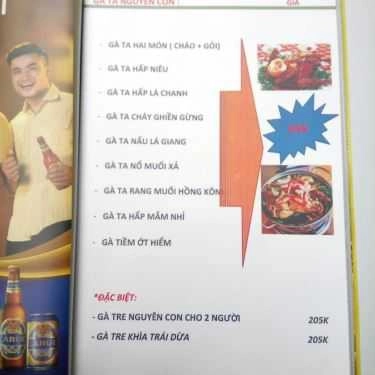 Thực đơn- Quán Nhậu Vạn Kiếp Quán - Chuyên Các Món Gà & Bò