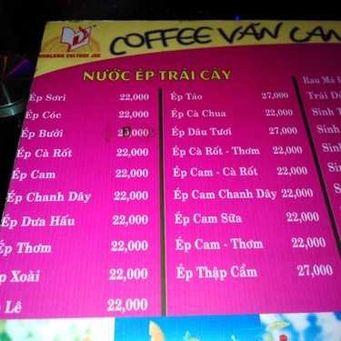 Thực đơn- Văn Lang Coffee