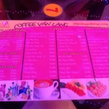 Thực đơn- Văn Lang Coffee