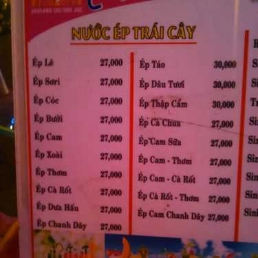 Thực đơn- Văn Lang Coffee