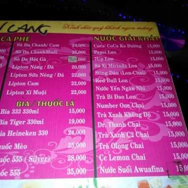 Thực đơn- Văn Lang Coffee