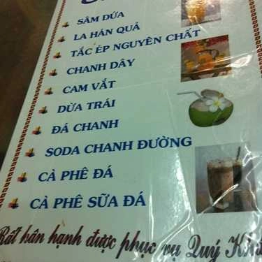 Thực đơn- Ăn vặt Bột Chiên Vạn Thành - Võ Văn Tần