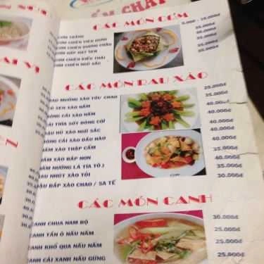 Thực đơn- Quán Ăn Viên Dung - Lẩu Nấm Chay