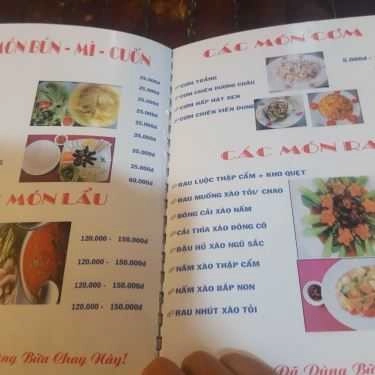 Thực đơn- Quán Ăn Viên Dung - Lẩu Nấm Chay