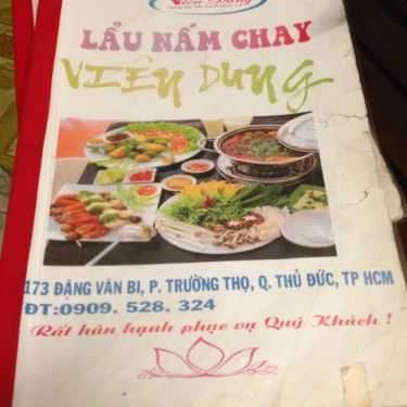 Thực đơn- Quán Ăn Viên Dung - Lẩu Nấm Chay