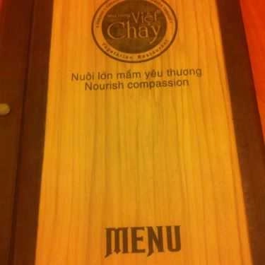Thực đơn- Quán Ăn Việt Chay - Chùa Vĩnh Nghiêm