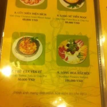 Thực đơn- Quán Ăn Việt Chay - Chùa Vĩnh Nghiêm