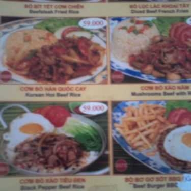 Thực đơn- Cafe Villa Xuân Thủy