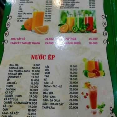 Thực đơn- Vitamin Bar III - Sinh Tố & Ăn Vặt