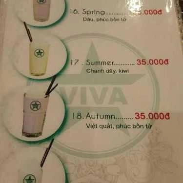 Thực đơn- Viva Star Coffee - K300