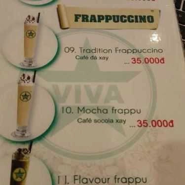 Thực đơn- Viva Star Coffee - K300