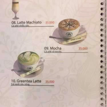 Thực đơn- Viva Star Coffee - Thống Nhất