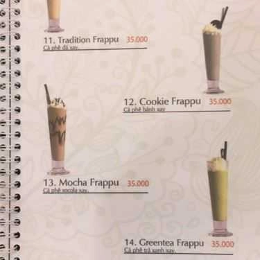 Thực đơn- Viva Star Coffee - Thống Nhất