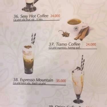 Thực đơn- Viva Star Coffee - Thống Nhất