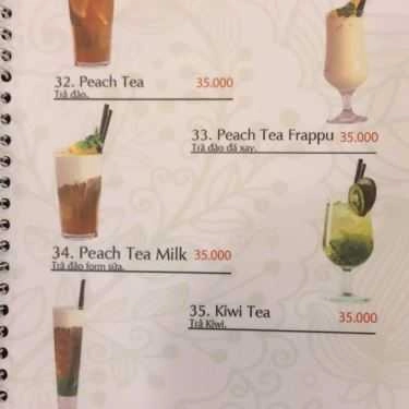 Thực đơn- Viva Star Coffee - Thống Nhất