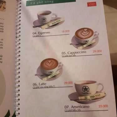 Thực đơn- Viva Star Coffee Vĩnh Lộc