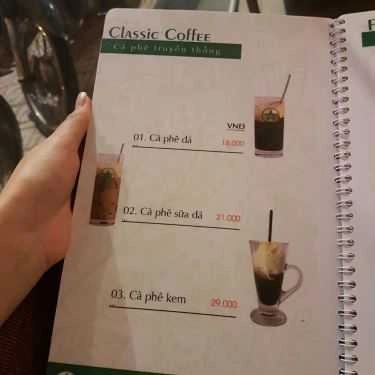 Thực đơn- Viva Star Coffee Vĩnh Lộc