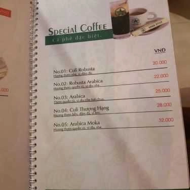 Thực đơn- Viva Star Coffee Vĩnh Lộc