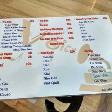 Thực đơn- Cafe Voice - Trà Sữa & Kem Cuộn