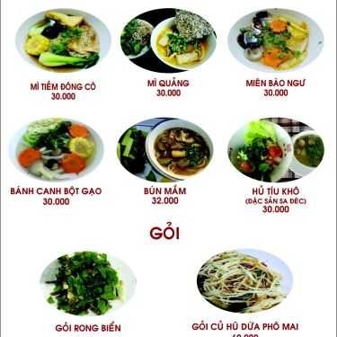 Thực đơn- Quán Ăn Vọng Cát - Cafe & Điểm Tâm Chay
