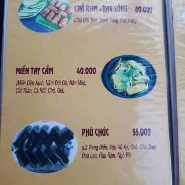 Thực đơn- Quán Ăn Vọng Cát - Cafe & Điểm Tâm Chay