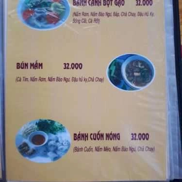 Thực đơn- Quán Ăn Vọng Cát - Cafe & Điểm Tâm Chay