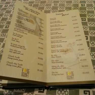 Thực đơn- Vọng Nguyệt Cafe