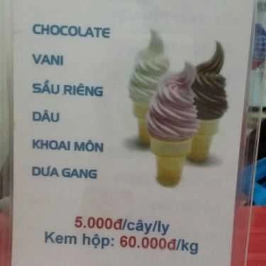 Thực đơn- Vũ Dũng - Kem Tươi & Ăn Vặt