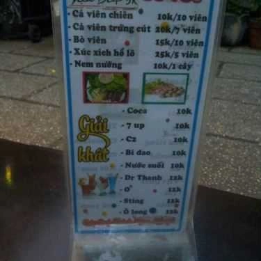 Thực đơn- Cafe Vui Vui - Kem Cuộn Thái Lan