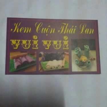 Thực đơn- Cafe Vui Vui - Kem Cuộn Thái Lan