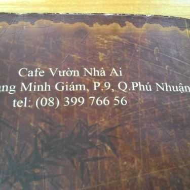 Tổng hợp- Vườn Nhà Ai Cafe