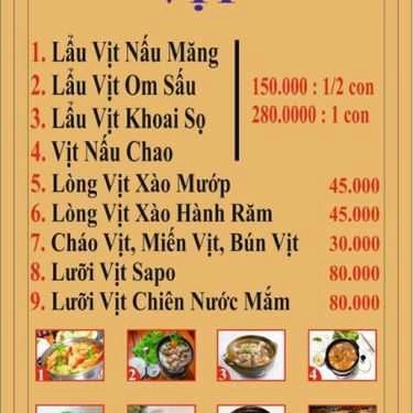Tổng hợp- Quán Nhậu Vườn Quê - Heo Tộc - Vịt Cỏ & Các Món Ăn Dân Dã