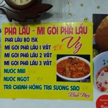 Thực đơn- Ăn vặt Vy - Phá Lấu Bò