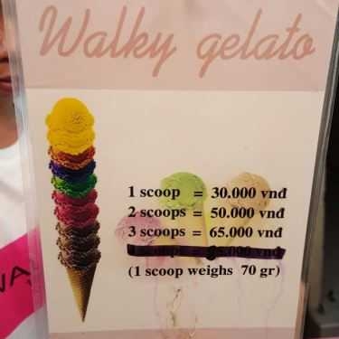 Thực đơn- Cafe Walky Gelato - Kem Ý Đi Bộ