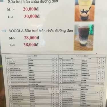 Thực đơn- Cafe Want Tea