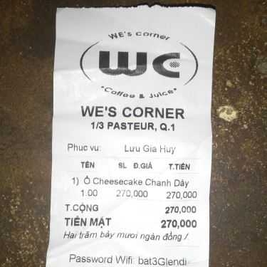 Tổng hợp- We's Corner Coffee